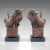 This is a pair of antique incense burners. An Oriental, decorative stone censer or guardian lion bookends, dating to the...
