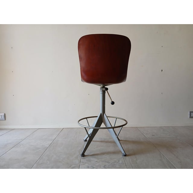 Vintage Industrial Stool, 1960s For Sale - Image 4 of 17