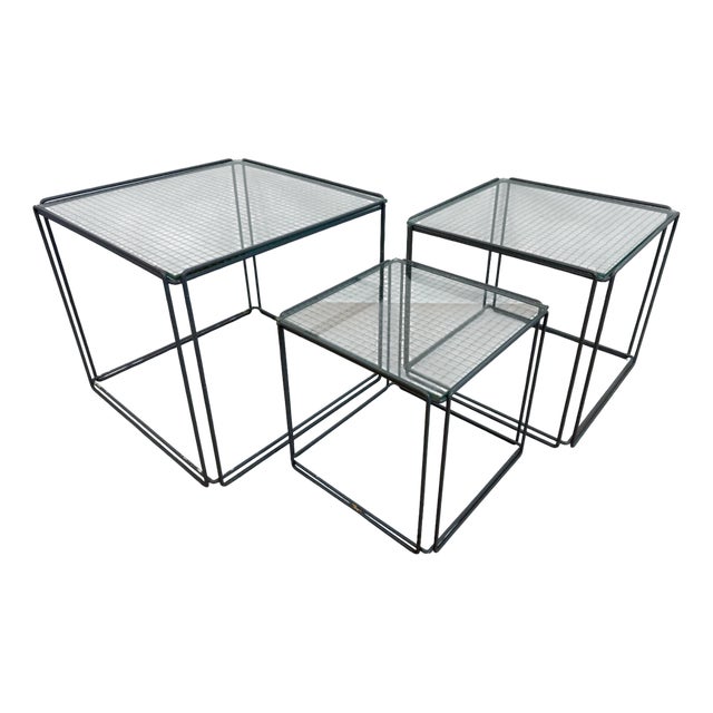 Isocele Nesting Tables by Max Sauze, 1970s, Set of 3 For Sale