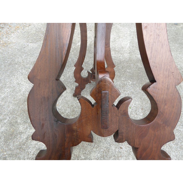 Wood 1960s Early Console in European Walnut / Spanish For Sale - Image 7 of 10