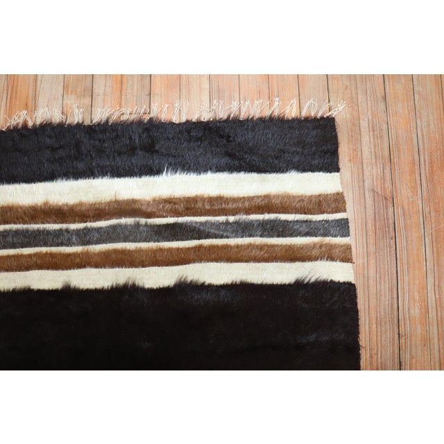 Vintage Zabihi Collection Mohair Turkish Rug - 5' x 6'5" For Sale - Image 4 of 6