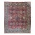 Vintage Persian Mahal Sultanabad Rug, Hand-Knotted Wool, Geometric Pattern, Red & Blue, 9x13 For Sale