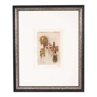 Abstract Color Etching by Johnny Friedlaender For Sale