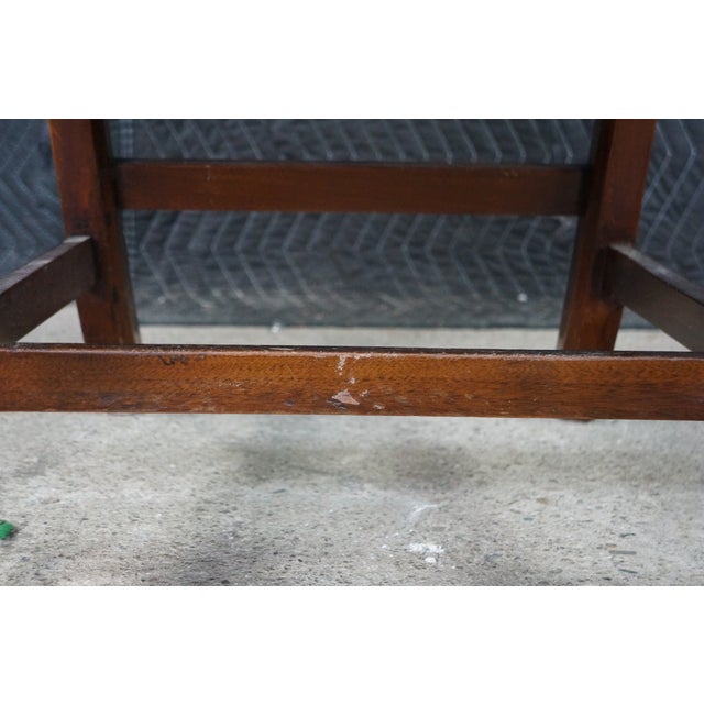 Early 20th Century Antique Chippendale Style Interlaced Back Mahogany Armchair Dining Desk Chair For Sale - Image 5 of 18
