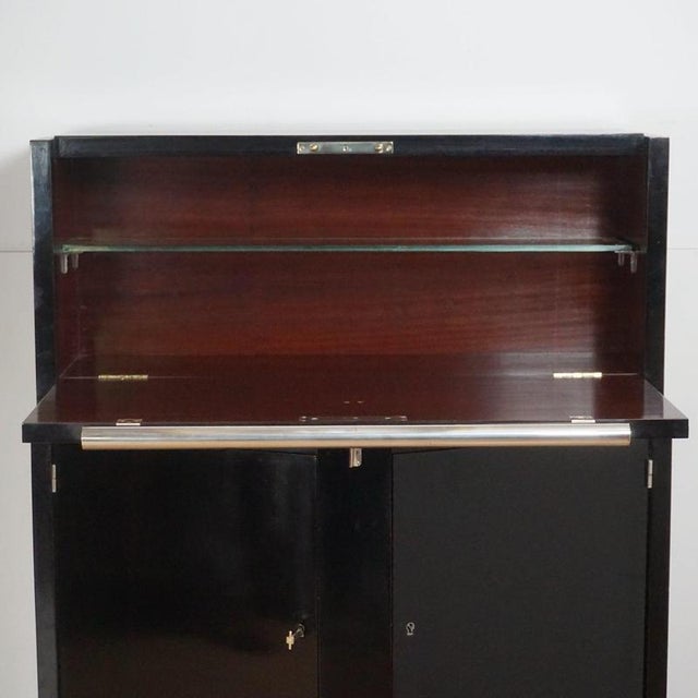 1930s Art Deco Ebonised Drinks Cabinet, 1930s For Sale - Image 5 of 9