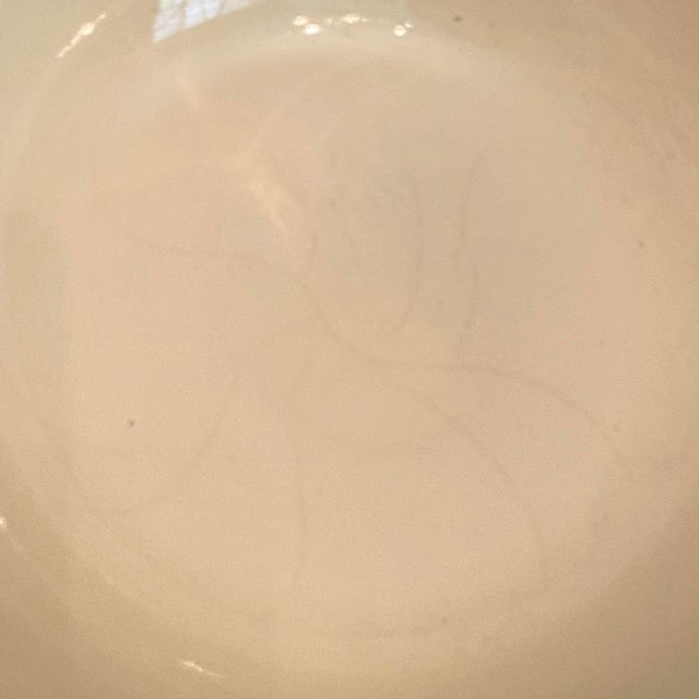 Roseville Pottery Vintage Cream 8 Qt. Friendship Pottery Roseville Ohio Mixing Bowl For Sale - Image 4 of 6