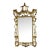 Vintage Gold Gilt Hollywood Regency Chinese Chippendale Style Pagoda Carved Wood Wall Mirror For Sale