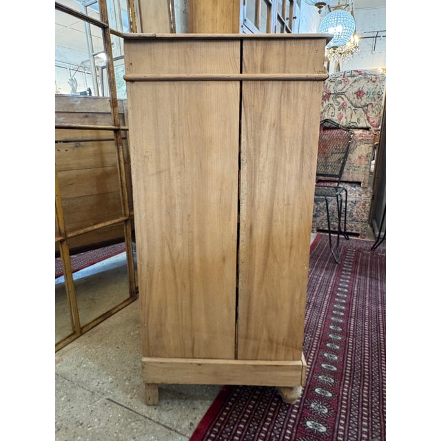 Antique French Bleached Oak Marble Top Chest C. 1890 For Sale - Image 10 of 16