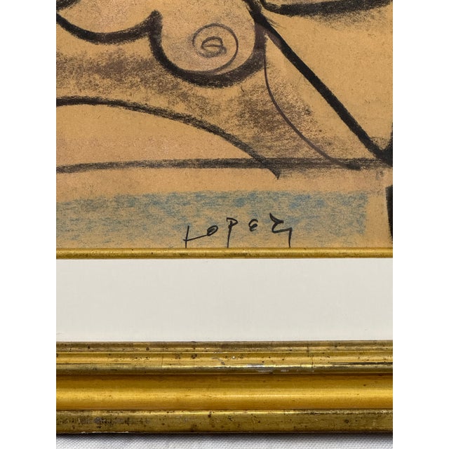 Figurative Lucia Lopez Cubist Figuative Study For Sale - Image 3 of 7