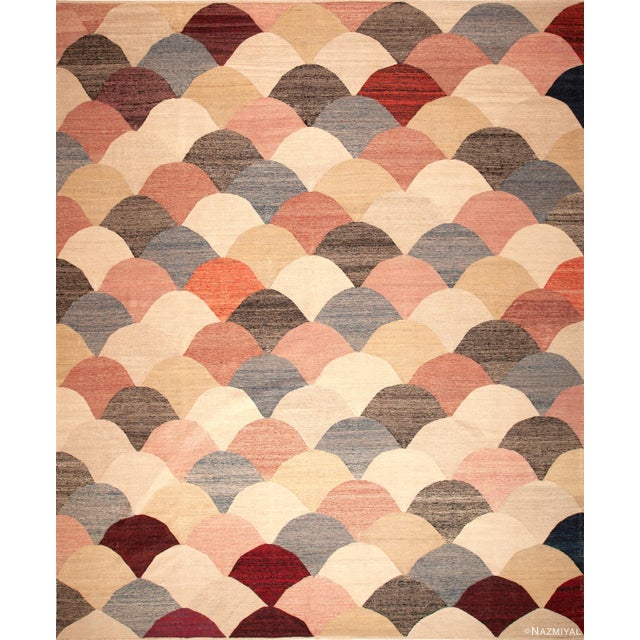 Astonishing Large Flatweave Modern Geometric Kilim Rug, Country of Origin: Central Asia, Circa date: Modern