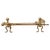 Gold Gothic Fireside Tools on Andiron Rests, Set of 5 For Sale - Image 8 of 8