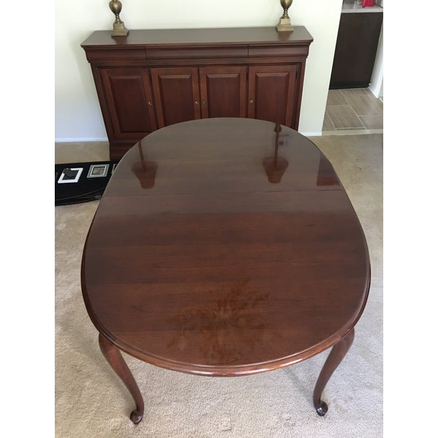 Thomasville Cherry Queen Anne Dining Table Chairish