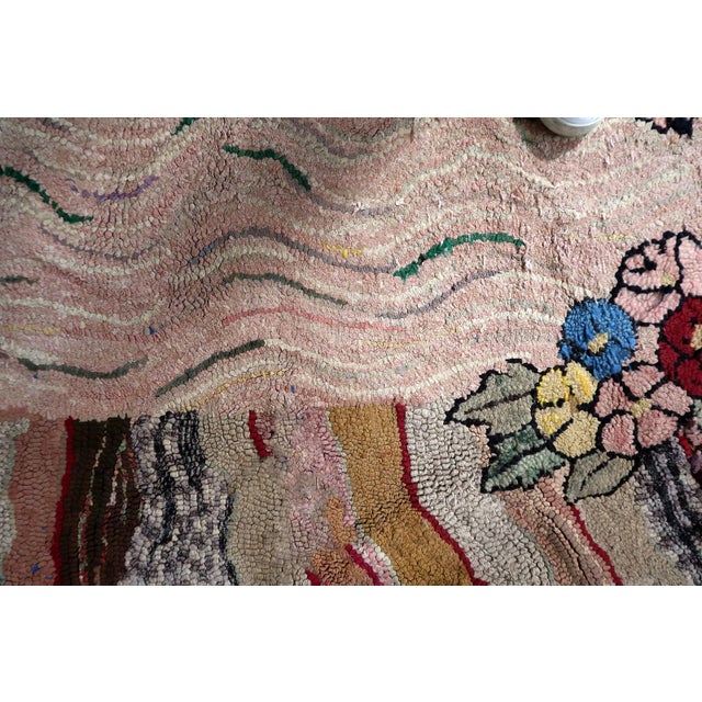 1880s, Handmade Antique American Hooked Rug 3.2' X 5.7' For Sale In New York - Image 6 of 11