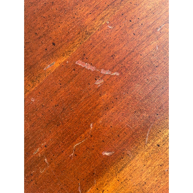 Queen Anne Style Oval Side Table With Drawer For Sale - Image 12 of 12