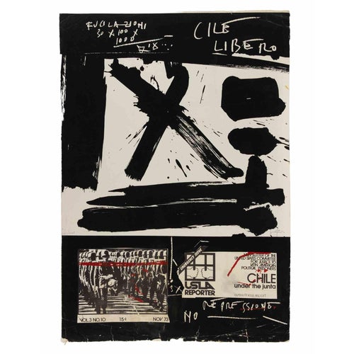 Emilio Vedova, Cile Libero, 1973, Lithograph For Sale