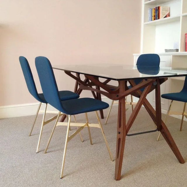 Wood Set of Tria Chairs by Colé Italia For Sale - Image 7 of 9