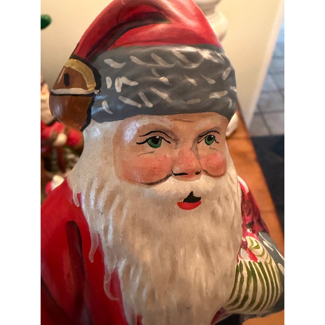 Figurative Vaillancourt Folk Art Santa — “American Santa — 1994” For Sale - Image 3 of 7