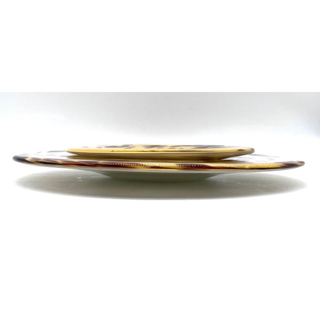 1970s Vintage Bowls in Leopard Print on Opal Glass, 1970s, Set of 2 For Sale - Image 5 of 18