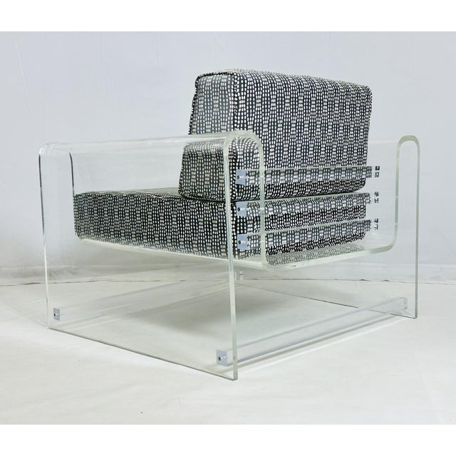 "The Monroe" Lucite Lounge Chair by Aaron R. Thomas, Usa 1990 For Sale In Los Angeles - Image 6 of 12