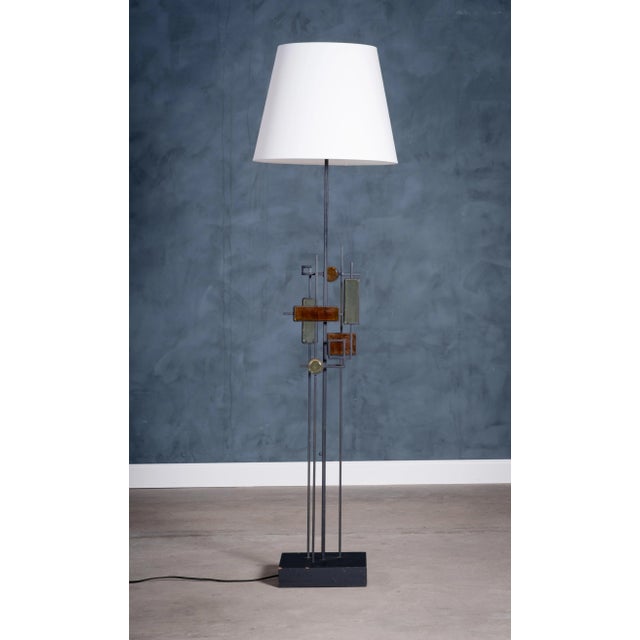 Metal Floor Lamp by Svend Aage Holm-Sørensen for Holm Sørensen & Co, 1950s For Sale - Image 7 of 7
