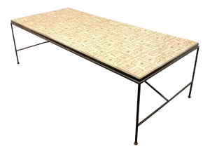 1960s Arden Riddle Tile Top Coffee Table