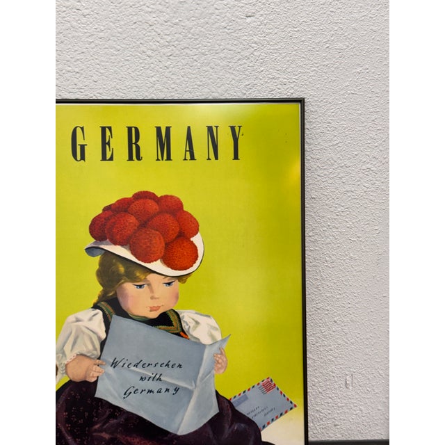 Late 20th Century Hanns Lohrer "Wiedersehen With Germany" Poster, Framed For Sale - Image 5 of 12
