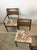 Set of 5 Mid Century Modern Dining Chairs With Caned Back and Vintage Upholstery For Sale - Image 10 of 12