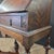 Antique English Oak Gothic Revival X-Base Bureau Desk on Stand For Sale - Image 18 of 18