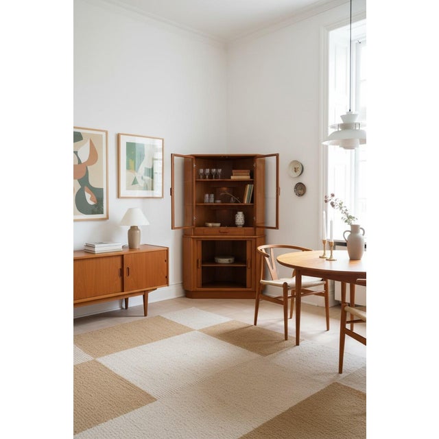 Vintage Danish Corner Cabinet in Teak from Dyrlund, 1960s For Sale - Image 10 of 16