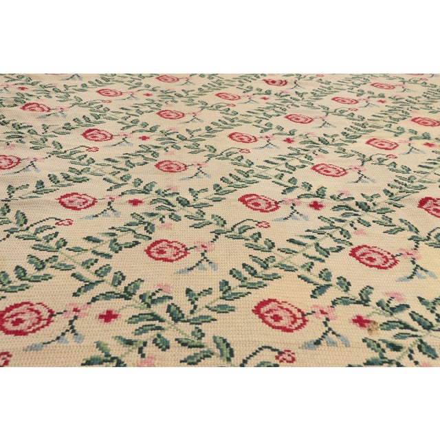 Late 20th Century Vintage Chinese Needlepoint Rug, 09'11 X 13'09 For Sale - Image 5 of 10
