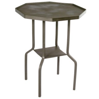 Handmade Octagonal Reclaimed Iron Table For Sale