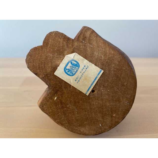 Hand Carved Swiss Baby Bear Figure by Schweizer Heimatwerk For Sale - Image 10 of 13