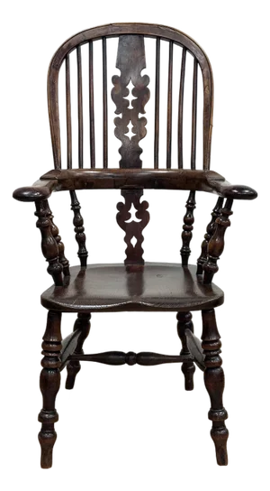 Antique Carved Wood Windsor Chair