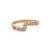 Genuine Diamond and Pink Sapphire Stackable Ring in 14k Yellow Gold Size 7 For Sale In New York - Image 6 of 11