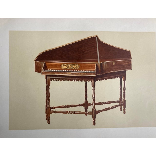 Late 19th Century Original 19th Century Engravings of Various Musical Instruments in Color - Set of 5 For Sale - Image 5 of 12