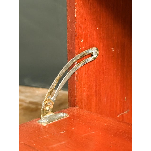 Cinnamon English Lift-Top Folding Front Chest of Mahogany From the Edwardian Era For Sale - Image 8 of 14