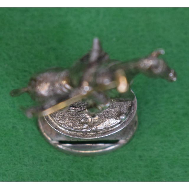 Traditional Theo Fennell Sterling Silver Polo Placecard Holder For Sale - Image 3 of 3