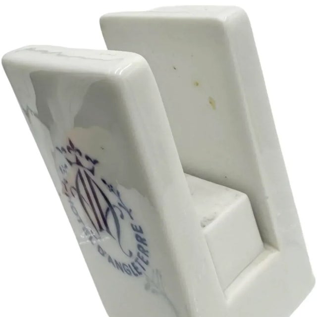 Ceramic Vintage Hotel d'Angleterre Copenhagen Denmark Ashtray Match Holder Dish For Sale - Image 7 of 12