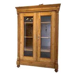 Rustic Farmhouse Display Cabinet For Sale