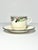 Contemporary 1990s Lenox “Midnight Blossoms” Set of 4 Ceramic Tea Cups & Saucers For Sale - Image 3 of 5