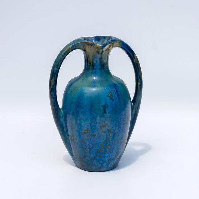 Art Nouveau Art Nouveau Pierrefonds Crystalline Glaze Pottery, French Circa 1910 For Sale - Image 3 of 4