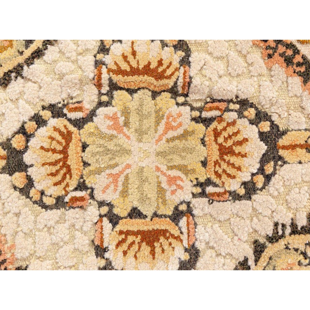 Bessarabian Modern Octagonal Medallion Flatweave Rug "Helios" For Sale - Image 9 of 9