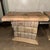 A gorgeous matched pair of vintage 1980s Postmodern polychrome plaster side tables, masterfully sculpted to look like a...