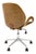 Late 20th Century Retro Style Wood and Leather Swivel Office Chair For Sale - Image 5 of 7