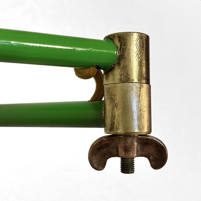 Modernist Adjustable Wall Lamp in Steel and Brass from Upsala Armaturfabrik, Sweden, 1940s For Sale - Image 9 of 15