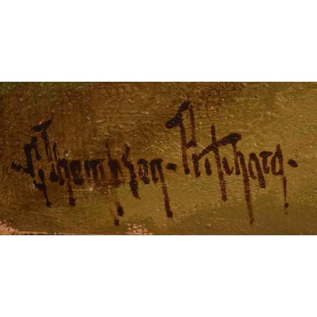 Early 20th Century Early 20th Century Original Oil Painting on Canvas by Artist, George Thompson Pritchard For Sale - Image 5 of 7