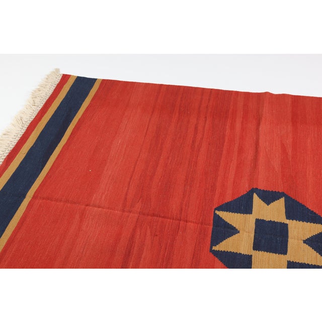 Textile 1990s Turkish Handmade Kilim Rug - 5′4″ × 7′9″ For Sale - Image 7 of 13