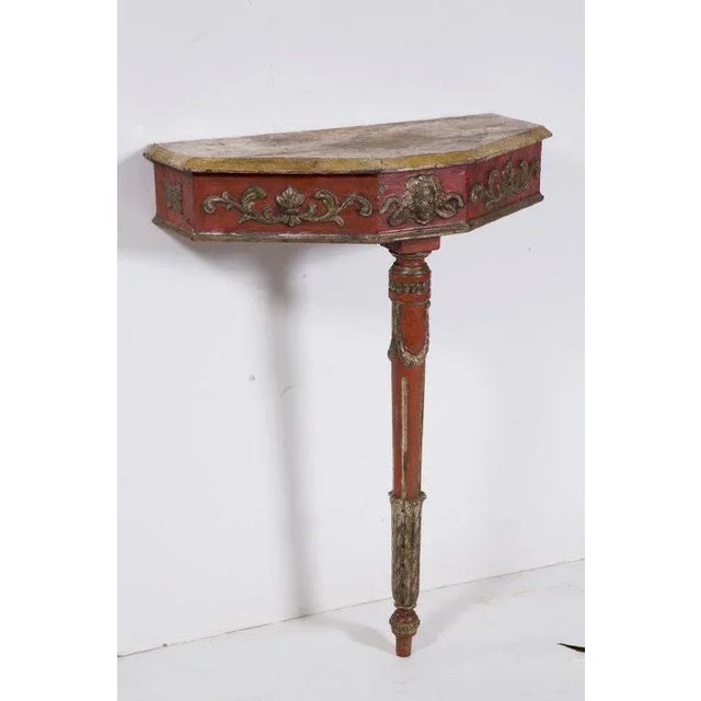 Neoclassical Painted Italian Consoles - A Pair For Sale - Image 3 of 7