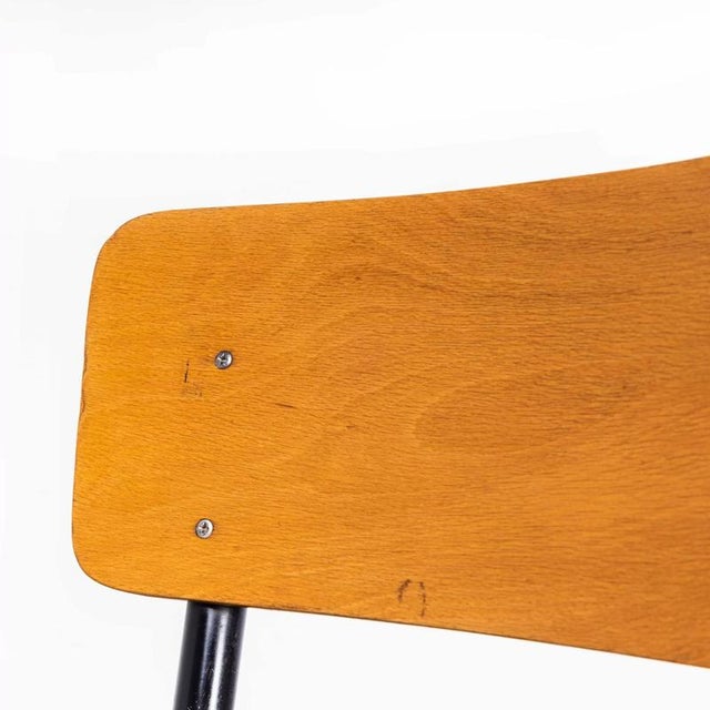 French Stacking University Dining Chair, 1960s For Sale - Image 4 of 8