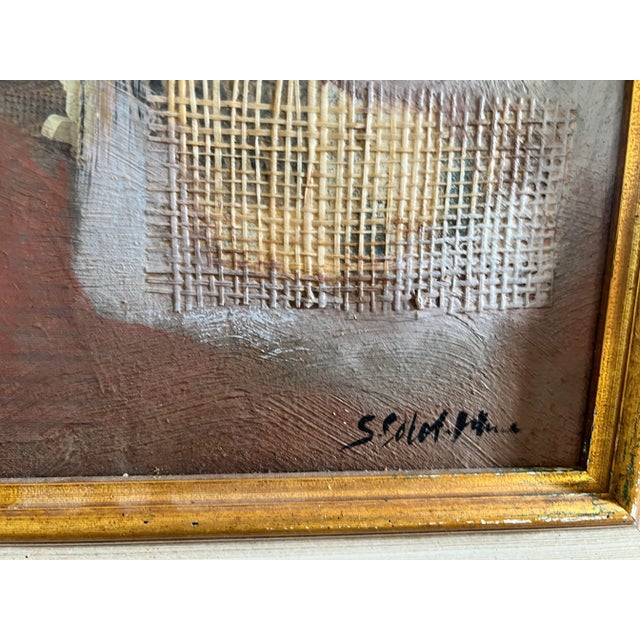 Textile-Enhanced Interior Scene by Sharon Stoneburner – Signed & Framed For Sale In Atlanta - Image 6 of 13